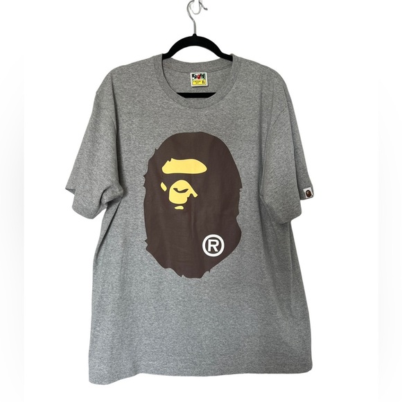 Bape Other - BAPE Big Ape Head Tee Grey Size XL